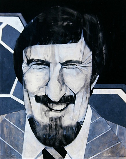 Portrait of Jimmy Hill, illustration for The Listener, 1970s from Barry  Fantoni