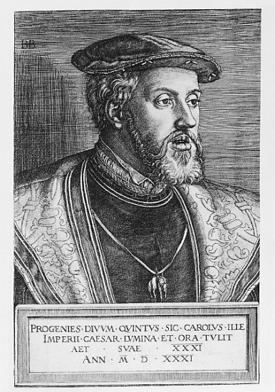 Emperor Charles V from Barthel Beham