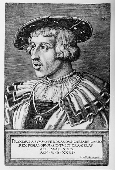 Portrait of Ferdinand I of Habsburg from Barthel Beham
