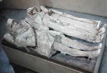 Effigies of Anne de Montmorency (1493-1567) Constable and Marshal of France and Madeleine of Savoy ( from Barthelemy Prieur
