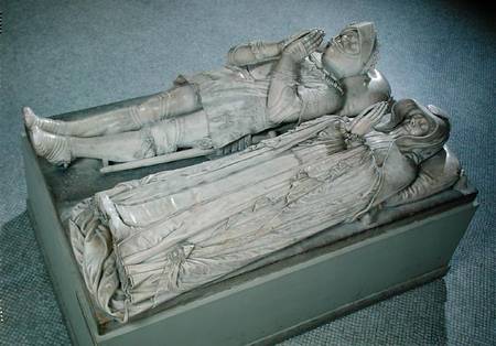Effigies of Anne de Montmorency (1493-1567) Constable and Marshal of France and Madeleine of Savoy ( from Barthelemy Prieur