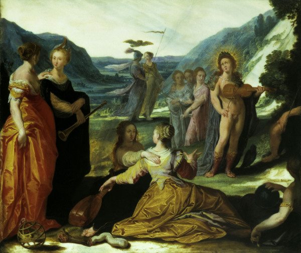 B.Spranger / Apollo, Pallas and Muses from Bartholomäus Spranger