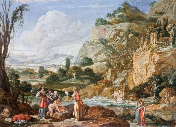 The Finding of the Infant Moses by Pharaoh's Daughter from Bartholomeus Breenbergh