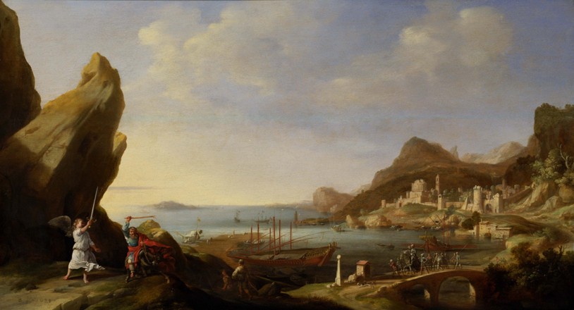 Coastal Landscape with Balaam and the Ass from Bartholomeus Breenbergh