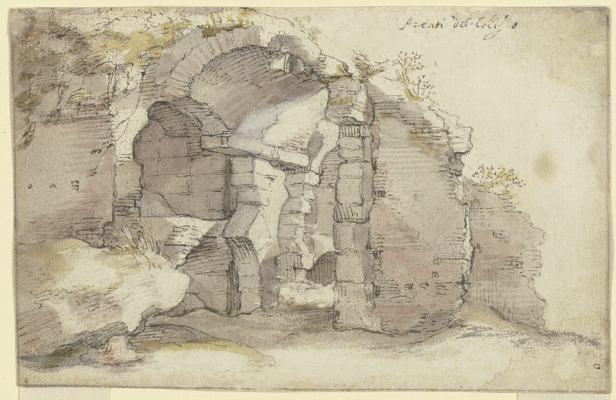 Ruine eines antiken tonnengewölbten Baus from Bartholomeus Breenbergh