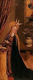 Maria of the proclamation from Bartholomeus Zeitblom