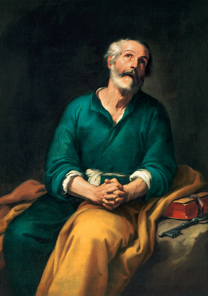 Saint Peter in tears from Bartolomé Esteban Perez Murillo