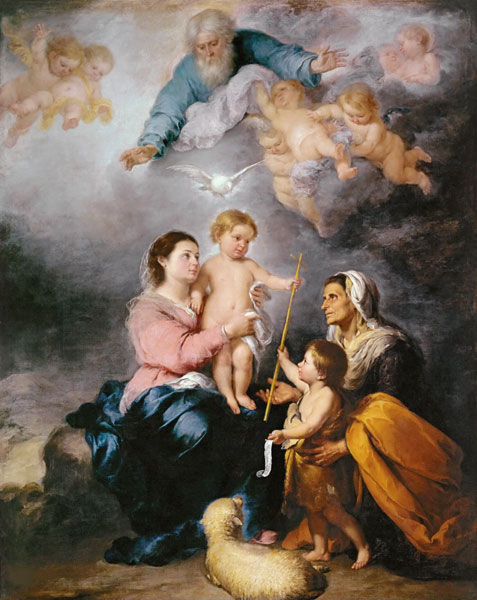 The Holy Family (The Virgin of Seville) from Bartolomé Esteban Perez Murillo
