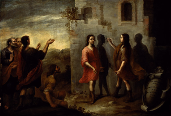 Invention of Painting / Murillo / c.1660 from Bartolomé Esteban Perez Murillo