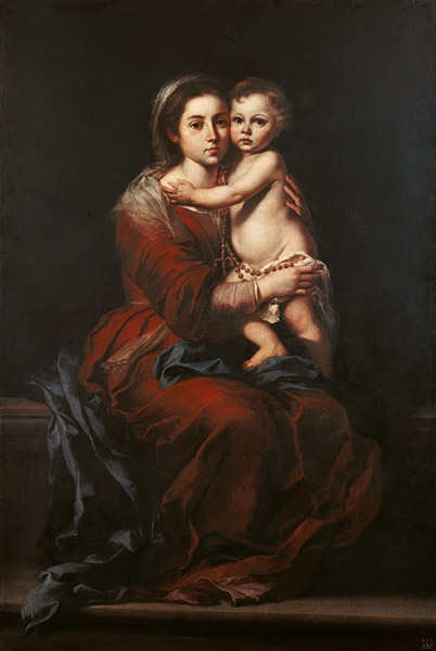 Madonna with the rosary from Bartolomé Esteban Perez Murillo