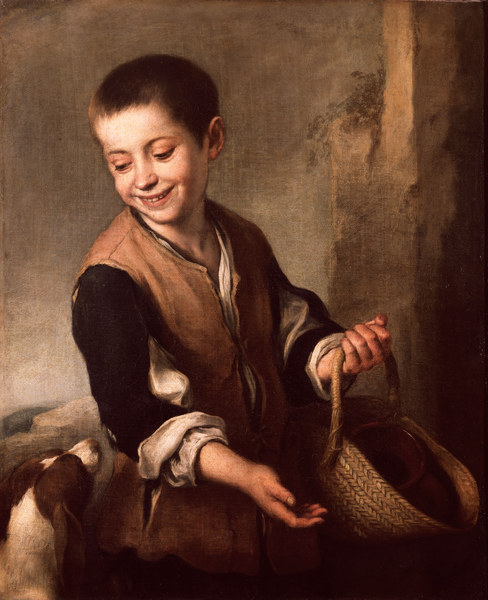 Murillo / Boy with Dog / Paint./ c.1660 from Bartolomé Esteban Perez Murillo