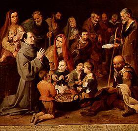 St. Diego of Alcalá feeding the Poor