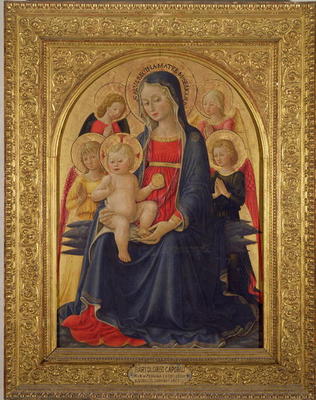 Madonna and Child with Angels, c.1467 (oil on panel) from Bartolomeo Caporali