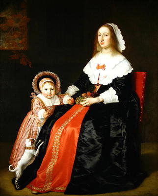 Portrait of a Mother and Child, 1644 (oil on canvas) from Bartolomeus van der Helst