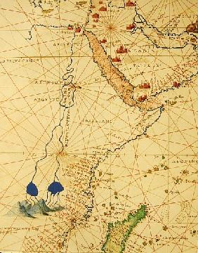 Part of Africa, from an Atlas of the World in 33 Maps, Venice, 1st September 1553(detail from 330955