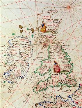 The Kingdoms of England and Scotland, from an Atlas of the World in 33 Maps, Venice, 1st September 1