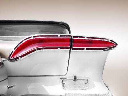 US classic car 1958 taillight abstract