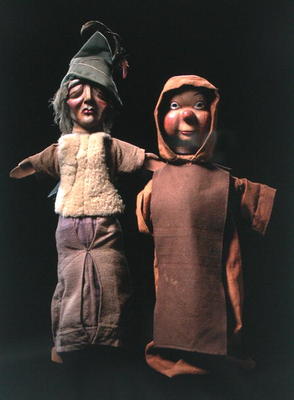 Puppets (wood & textile) from Belgian School