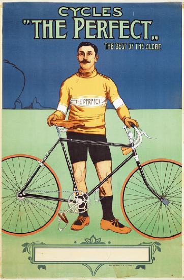 Poster advertising 'The Perfect' bicycle