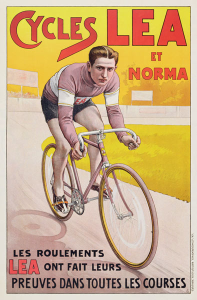 Cycles Lea, printed by La Lithographie Artistique, Bruges from Belgian School, (20th century)