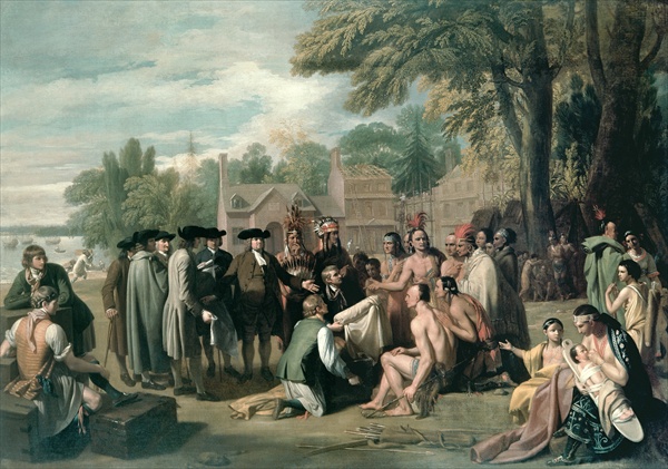 William Penn´s Vertrag mit den Indianern im November 1683 from Benjamin West
