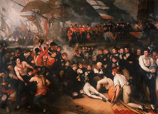 The Death of Nelson from Benjamin West