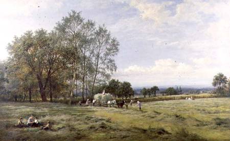 An English Hayfield from Benjamin Williams Leader