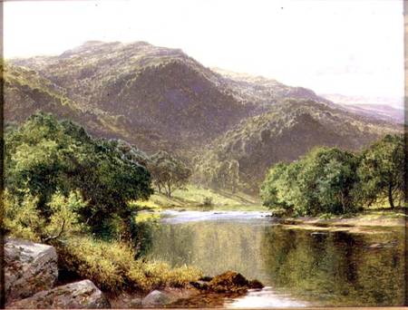 A River in North Wales from Benjamin Williams Leader