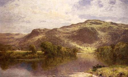 A Still Pool on the River Conway, Churchpool, Below Bettwys-y-Coed from Benjamin Williams Leader