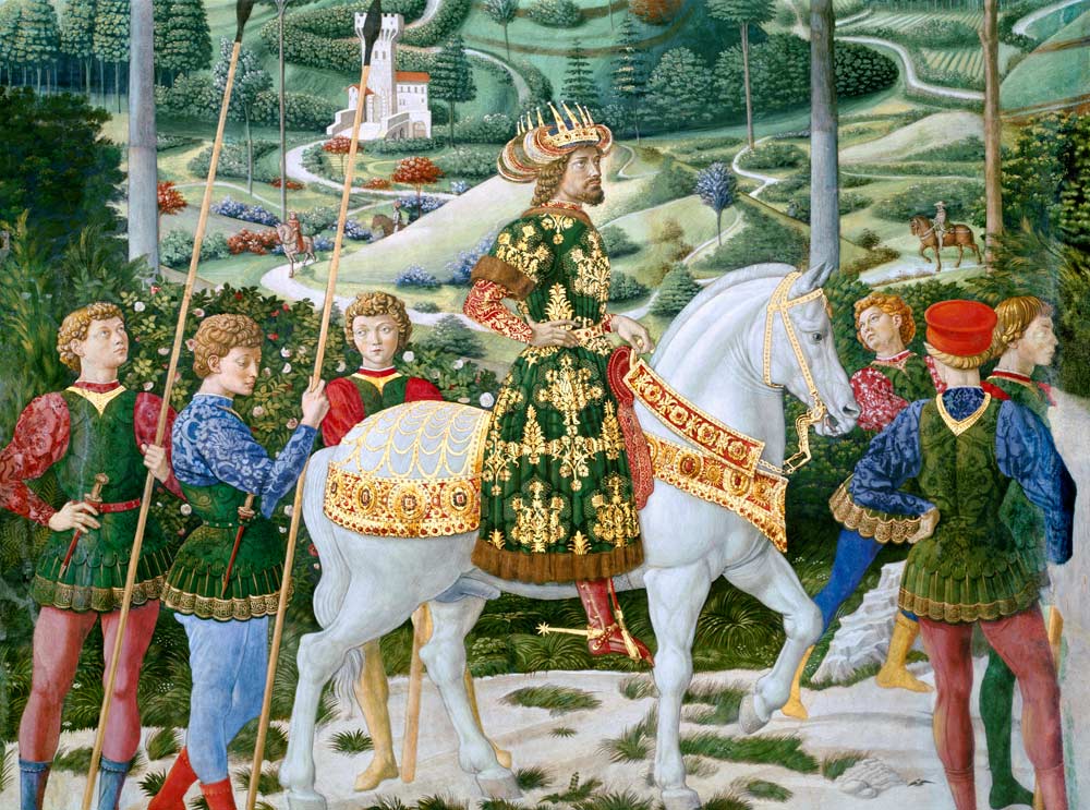 John VII Palaeologus (1391-1448), Eastern Roman Emperor, as one of the Three Kings, detail from the from Benozzo Gozzoli