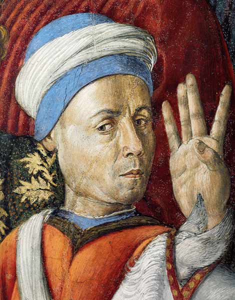 Self Portrait (Detail of the Fresco from the Magi Chapel of the Palazzo Medici Riccardi) from Benozzo Gozzoli