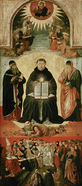 The Triumph of St. Thomas Aquinas from Benozzo Gozzoli