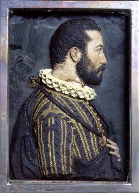 Portrait Relief of Francis I King of France (1494-1547) (wax) from Benvenuto Cellini