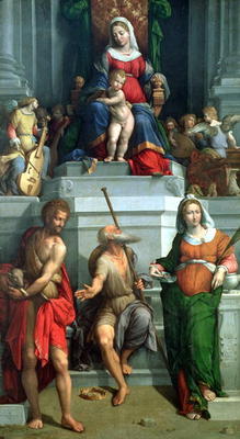 Madonna and Child with saints from Benvenuto Tisi da Garofalo