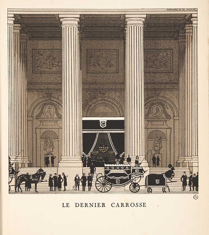 Le Dernier Carrosse, from a Collection of Fashion Plates, 1920 from Bernard Boutet de Monvel