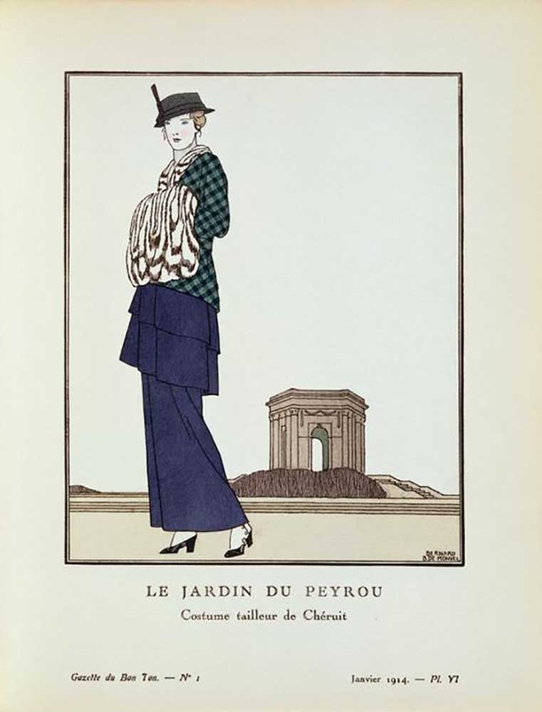 LE JARDIN DU PEYROU / Costume tailleur de Chéruit from Bernard Boutet de Monvel