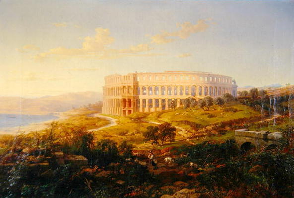 The Arena in Pola (oil on canvas) from Bernard Friedler