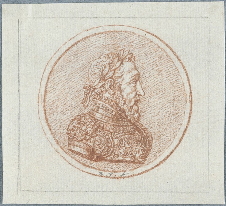 Portrait of King Henry II of France from Bernard Picart