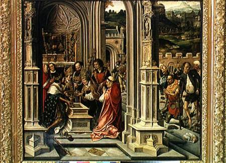 Charlemagne (742-814) Placing the Relics of Christ in the Chapel of Aix-la-Chapelle from Bernard van Orley