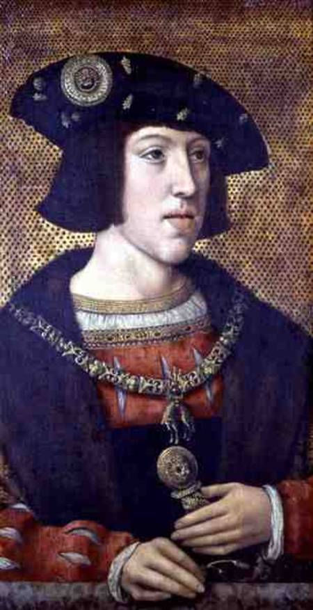 Portrait of Charles V (1500-1558) from Bernard van Orley