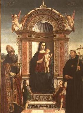 Madonna and Child with St. Nicholas of Tolentino and St. Augustine