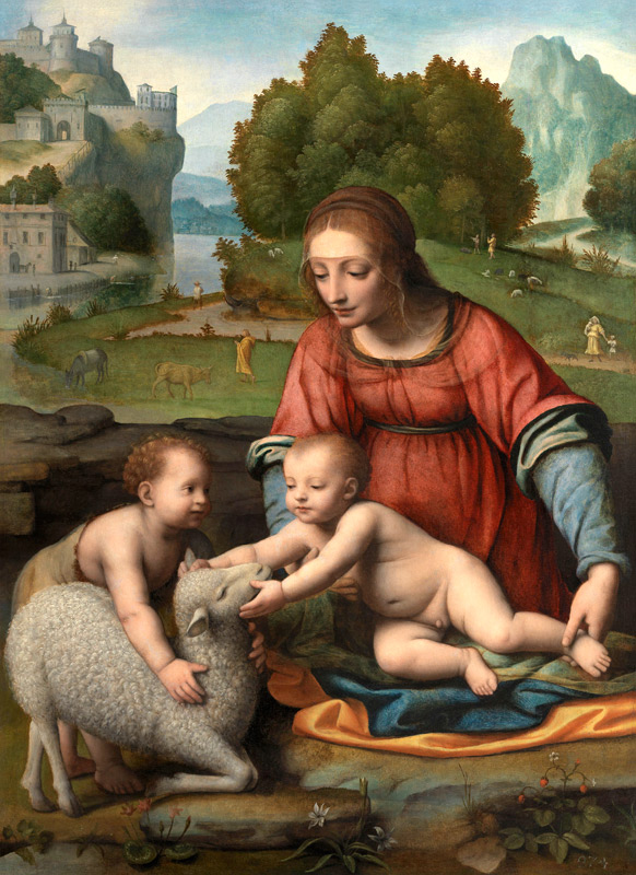 The Virgin and Child with the Infant Saint John from Bernardino Luini