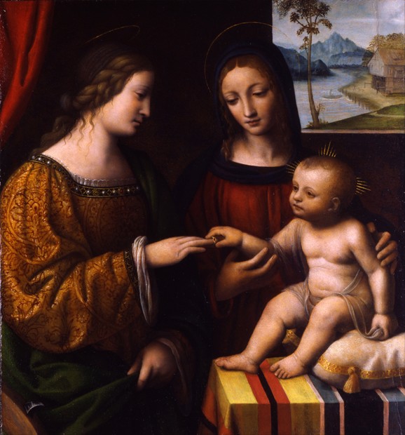 The Mystical Marriage of Saint Catherine from Bernardino Luini