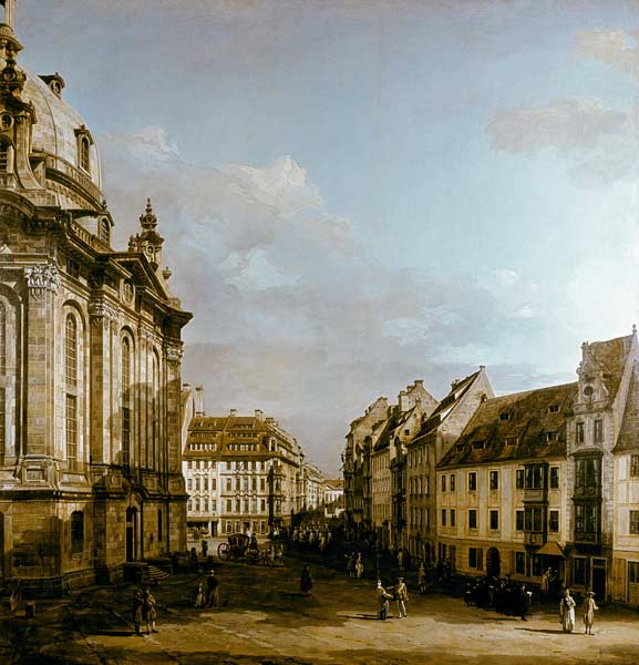 Dresden, Frauenkirche from Bernardo Bellotto