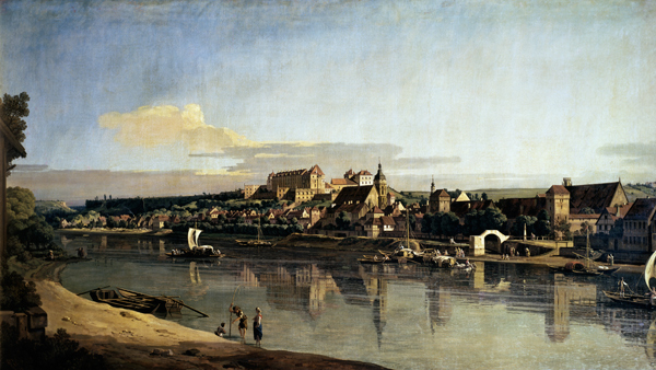 View of Pirna from the right bank of the Elbe from Bernardo Bellotto
