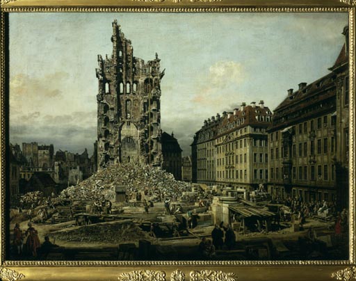 Dresden, Kreuzkirche from Bernardo Bellotto
