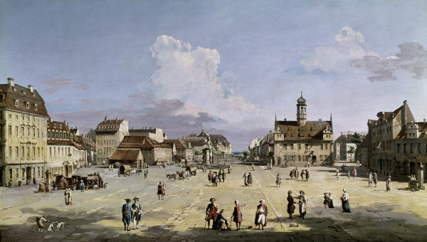 Dresden, Neustädter Markt , Canaletto from Bernardo Bellotto