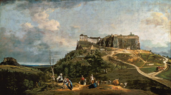 The Fortress of Konigstein from Bernardo Bellotto
