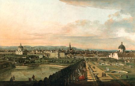 Wien vom Belvedere aus 1758/1761
