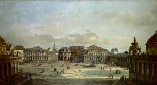 The cage court in Dresden from Bernardo Bellotto